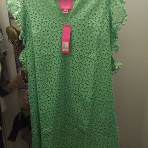 Lilly Pulitzer Seafoam green sand dollar dress